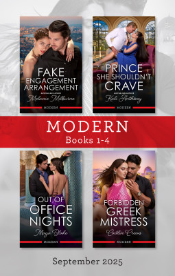Modern Box Set 1-4 September 2025/Fake Engagement Arrangement/Prince She Shouldn't Crave/Out of Office Nights/Forbidden Greek Mistress by Kali Anthony from HarperCollins Publishers Australia Pty Ltd in General Novel category