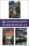 Love Inspired Suspense October 2025 - Box Set 1 of 2/Double Protection Duty/Dangerous Montana Inheritance/Disappearance In Alaska - text