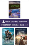 Love Inspired Suspense December 2025 - Box Set 2 of 2/Christmas Under Threat/Trail Of Mountain Secrets/Texas Christmas Pursuit - text