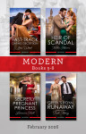 Modern Box Set 5-8 February 2026/Fast-Track Dating Deception/Heir Of Scandal/Secretly Pregnant Princess/Greek's Royal Runaway - text