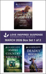 Love Inspired Suspense March 2026 - Box Set 1 of 2/Tracing A Kidnapper's Trail/Amish Country Hideout/Exposing Killer Secrets - text