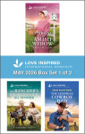 Love Inspired May 2026 Box Set - 1 of 2/Courting The Amish Widow/The Rancher's Unlikely Match/The Surprise Cowboy Dad - text