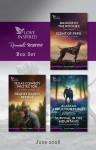 Love Inspired Suspense Box Set June 2026/Danger In The Rockies/Scent Of Peril/Texas Cowboy Protector/Deadly Ranch Refuge/Alaskan Abduction Target/Survival In The Mountains - text