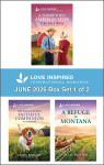 Love Inspired June 2026 Box Set - 1 of 2/A Forbidden Amish Suitor/His Daughter's Faithful Companion/A Refuge In Montana - text