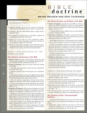 Bible Doctrine Laminated Sheet by Erik Thoennes from HarperCollins Christian Publishing in Religion category