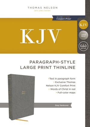 KJV Holy Bible: Paragraph-style Large Print Thinline with 43,000 Cross Reference: King James Version by Thomas Nelson from HarperCollins Christian Publishing in Religion category