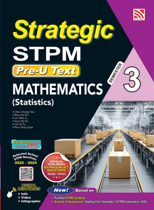 STRATEGIC STPM SEMESTER 3 ( 2026 ) MATHEMATICS  by Chen Chong Yew, Khoo Ee Sin, Lim Wen Li, Soon Pai Ee, Lim Qi Su, Khor Seng Chye from Pelangi ePublishing Sdn. Bhd. in School Reference category