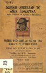 MUNSHI ABDULLAH TO ANAK SINGAPURA - text