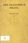 RICE CULTIVATION IN MALAYA - text