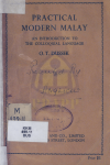 PRACTICAL MODERN MALAYAN INTRODUCTION TO THE COLLOQUIAL LANGUAGE
 - text