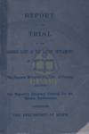 REPORT OF THE TRAIL IN THE SUPREME COURT OF THE STRAITS SETTLEMENTS OF THE ACTION - text