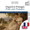 Pride and Prejudice - bilingual edition French – English (to learn French): Synchronised line-by-line display - text